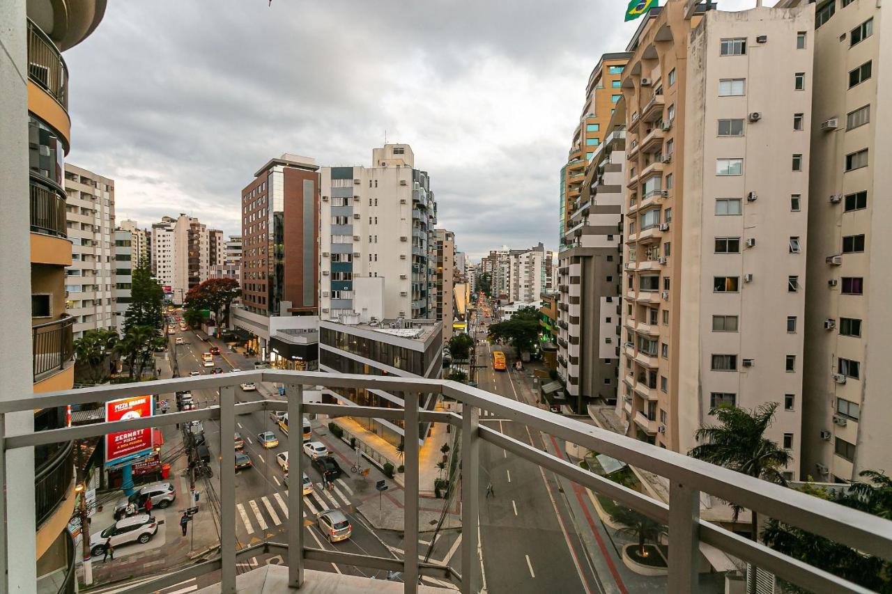 Vista Parcial Do Mar | 150M Do Shopping #Ca40 Apartman Florianópolis Kültér fotó